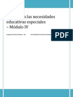 Módulo IV Atención A Las Necesidades Educativas Especiales - Edición Final