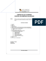 Tareas de Alto Riesgo Control de Energias Peligrosas