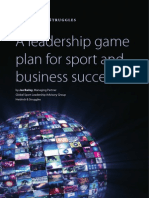 A Leadership Game Plan For Sport and Business Success