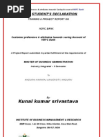 Download HDFC BANK PROJECT SAVING ACCOUNT by kunal srivastava SN17320689 doc pdf
