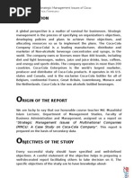 Download Strategic Management Issues of Multinational Companies MNCs A Case Study on Coca-Cola Company by Zafour SN17320694 doc pdf