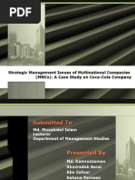 Download Strategic Management Issues of Multinational Companies MNCs A Case Study on Coca-Cola Company by Zafour SN17320846 doc pdf