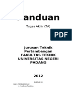 Panduan Ta s1 Teknik Pertambangan FT Unp