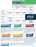 October Timetable 