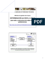 Determinacion Del Sexo, Edad...