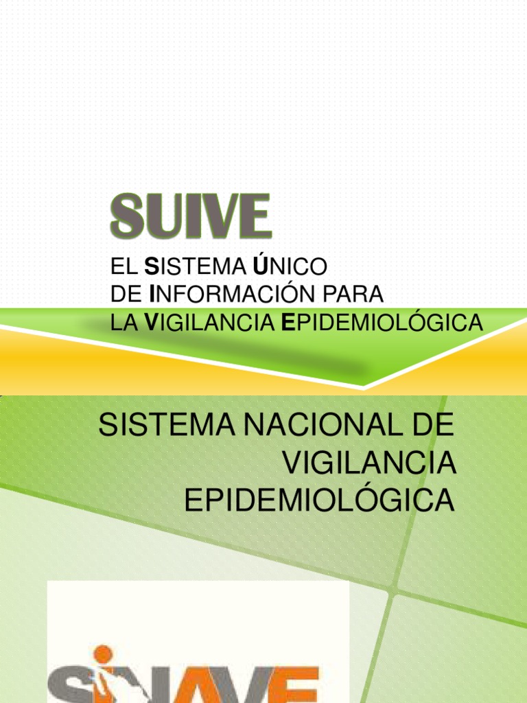 SUIVE Epidemiología Vigilancia