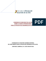 Consenso de Siem Reap de Las OSC Sobre El Marco Internacional para La Eficacia Del Desarrollo de Las OSC