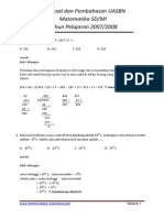 Soal Soal Dan Pembahasan UASBN SD 2008