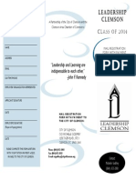Leadership Clemson 2014 Brochure