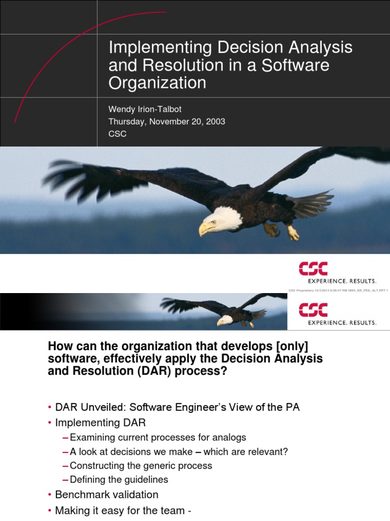 Implementing DAR in Software Projects | PDF | Subroutine | Evaluation