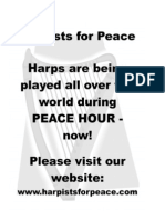Harpists For Peace Banner