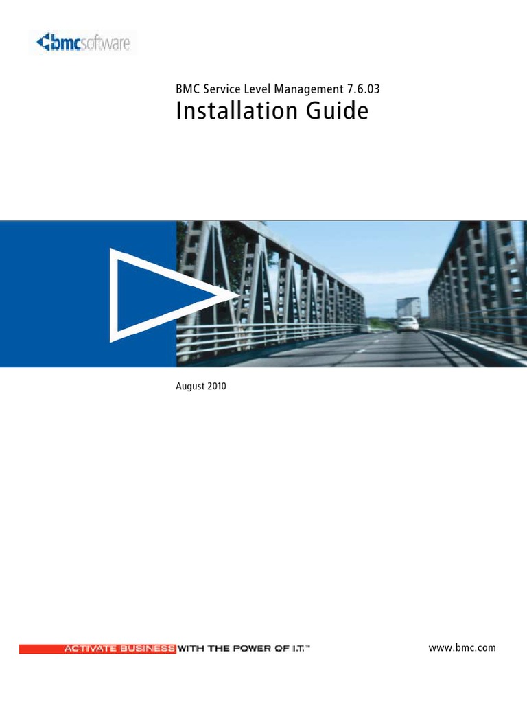 BMC Service Level Management 7.6.03 Installation Guide | PDF | Remote ...