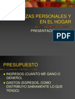 Finanzas Personales y en El Hogar