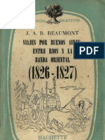 John A. Barber Beaumont. Viaje por Buenos Aires, Entre Ríos y la Banda Oriental. (1826-1827).