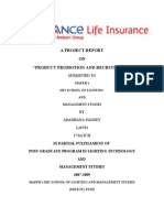 59465647 a Project Report on Reliance Life Insurance