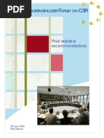 CSR Forum Final Report