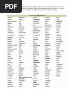 Uncountable Nouns: Homework Spaghetti Advice