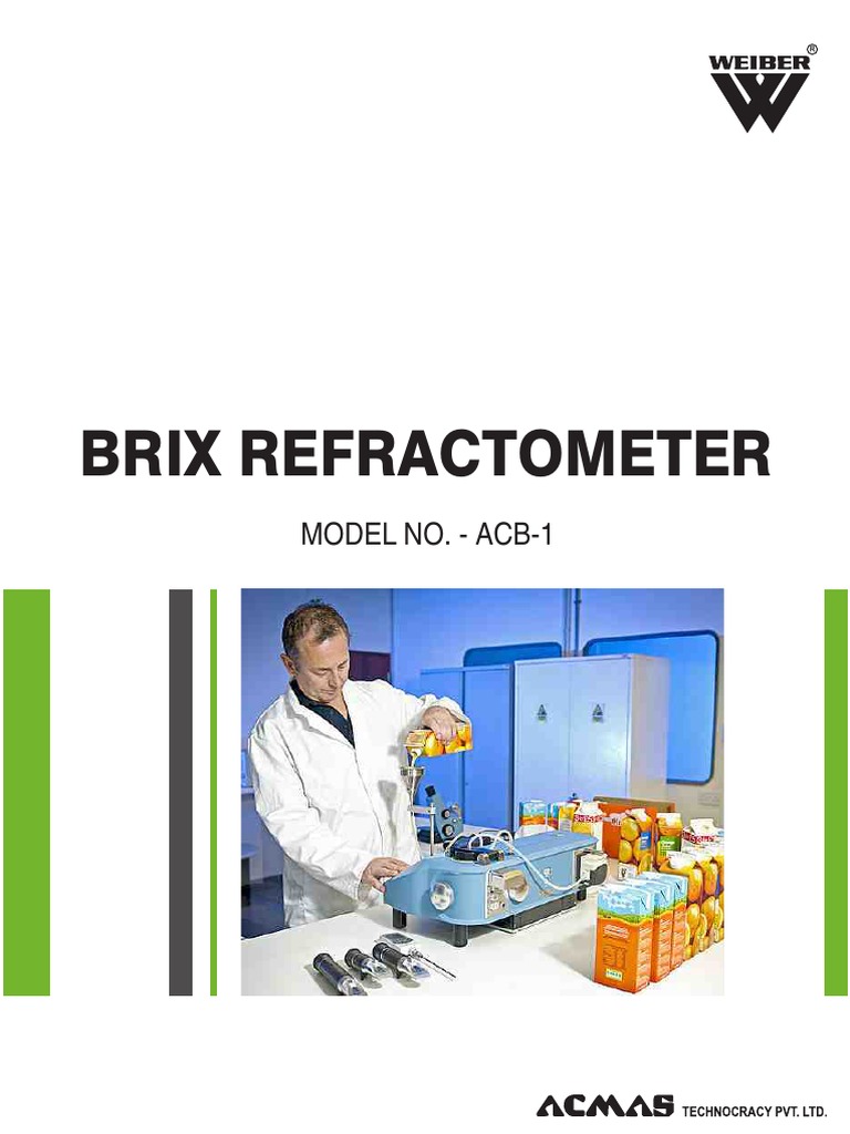 Brix Refractometer PDF Physical Sciences Optics