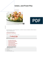 Potato, Chicken, and Fresh Pea Salad: Nutritional Information