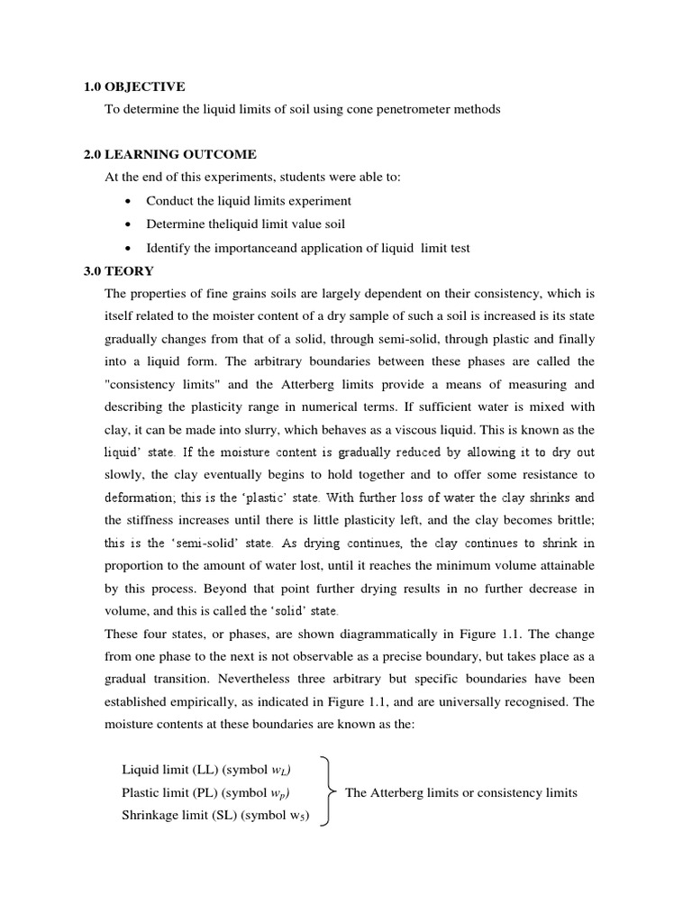 Liquid Limit Test Materials Civil Engineering