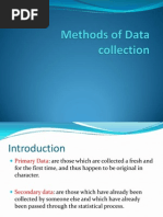 Methods of Data Collection