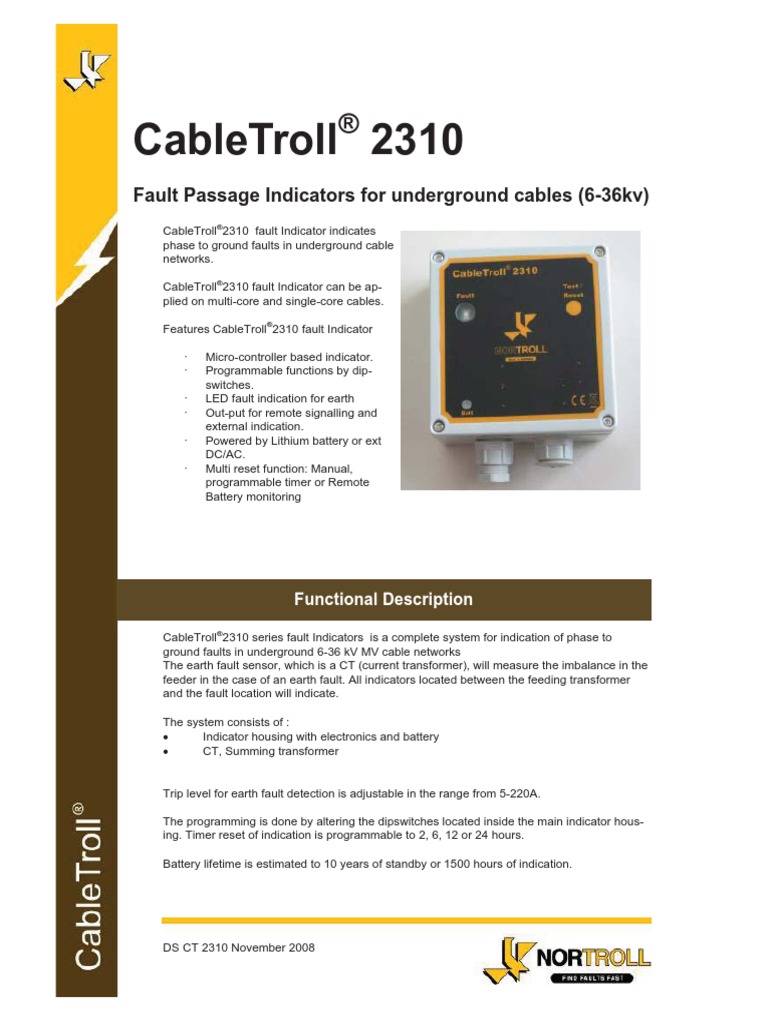 DS CT 2310 November 2008r1 | PDF | Battery (Electricity) | Lithium