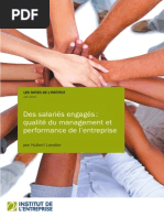 Download Des salaris engags  qualit du management et performance de lentreprise by Institut de lentreprise SN173300330 doc pdf