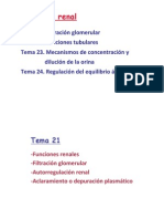 Tema 21. Filtracion Glomerular