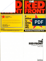 The Red Front - A Platform For Working Class Unity - Junius Publications - 1987