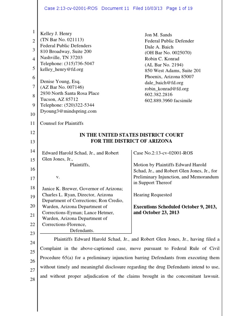 ArizonaDkt. 11 10.03.13 TRO | PDF | First Amendment To The United ...
