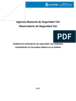 Analisis de Indicadores de Seguridad Vial Utilizados Actualmente en Los Paises Lideres en La Materia