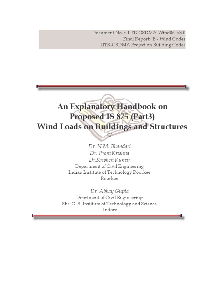 Wind Load Examples of Revised 875 Part 3 | PDF