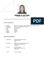 Vhernel M. Gaytano Personal and Employment Details