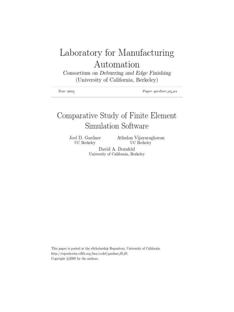 Comparative Study of Finite Element | PDF | Finite Element Method ...