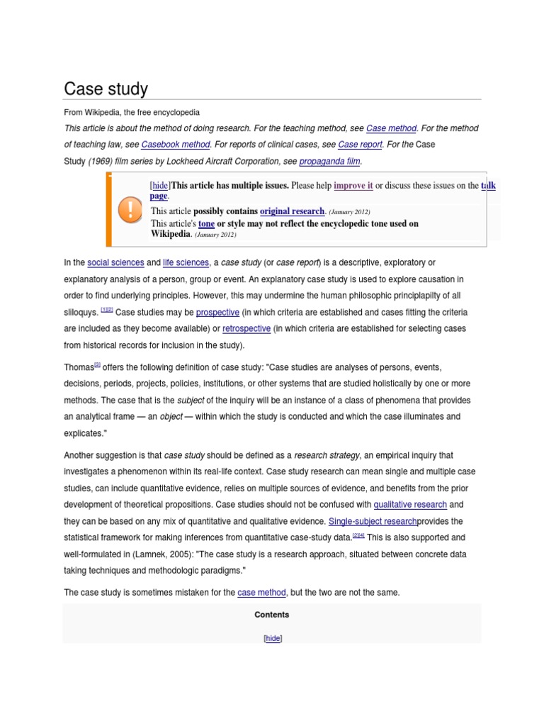 Free case study template image