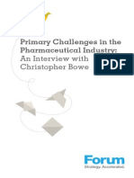 Primary Challenges Pharmaceutical Industry Interview
