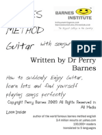 Barnes Method at Guitar, Singing and Song Writing