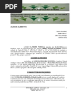 Ação de AlimentoS LUCAS OLIVEIRA PEREIRA