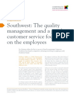 C01 Southwest The Quality Management and A Good Customer Service Focused in The Employees