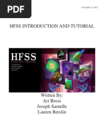 HFSS Tutorial