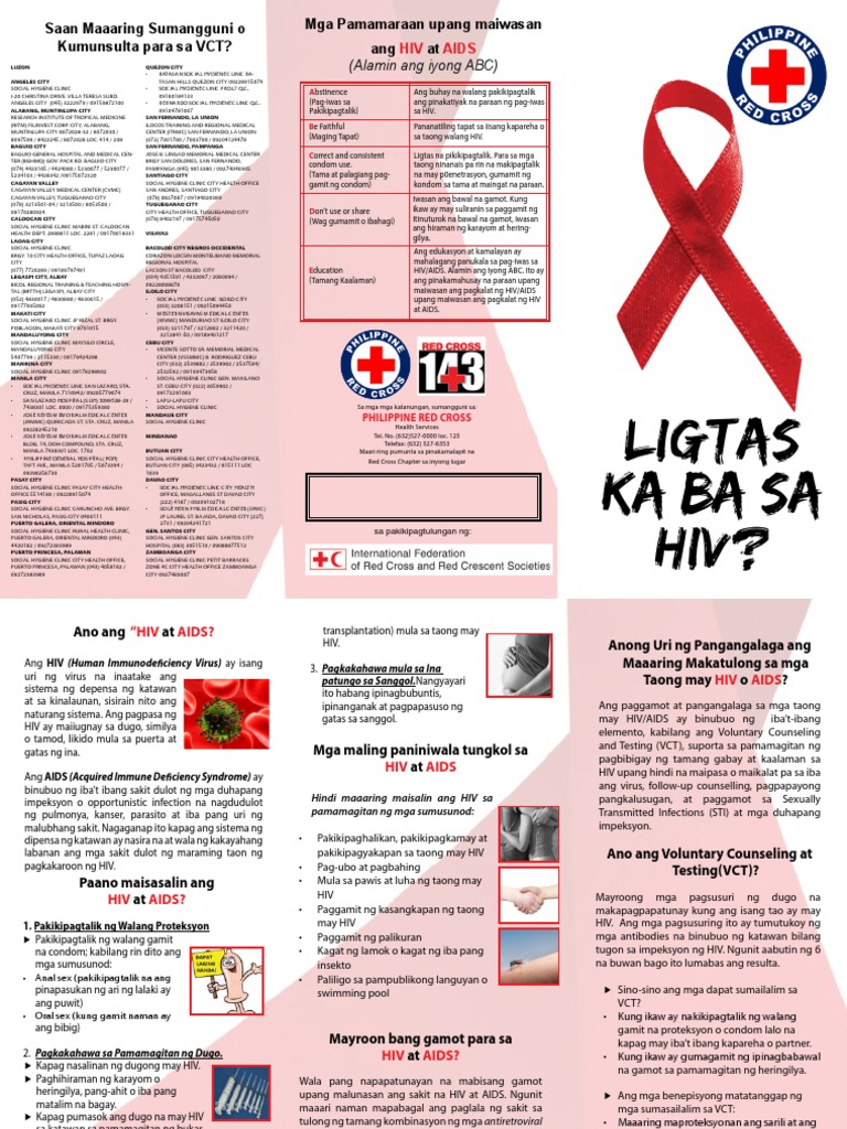 HIV Brochure Tagalog Updated 9 25 PDF