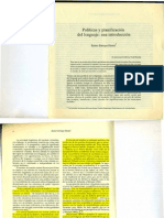 Políticas y Planificación Del Lenguaje. Introducción - Hamel - 1993