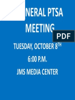 General Meeting Annoucement 10.08.13