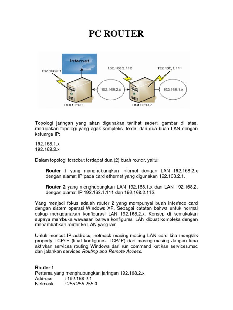 PC Router1 | PDF