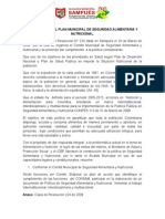 Informe de Seguridad Alimentaria y Nutricional