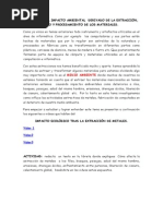 PREVISIÓN DEL IMPACTO AMBIENTAL  DERIVADO DE LA EXTRACCIÓN, USO Y PROSESAMIENTO DE MATERIALES