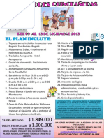 Plan de Quinceañeras DICIEMBRE 2013 2013