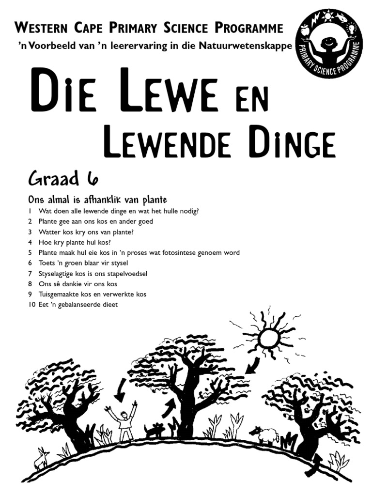 Die Lewe en Lewende Dinge [Graad 6 Afrikaans]