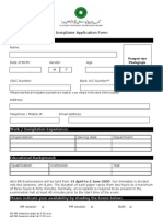 Or Application Form