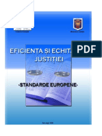 Eficienta Si Echitatea Justitiei. Standarde Europene. Culegere Recomandari 1